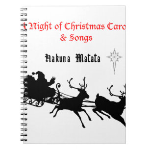 Singen am Weihnachtsfest - Carols & Festive Joy Notizblock