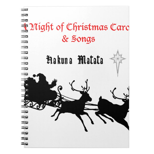 Singen am Weihnachtsfest - Carols & Festive Joy Notizblock (Vorderseite)