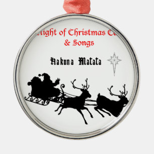 Singen am Weihnachtsfest - Carols & Festive Joy Ornament Aus Metall