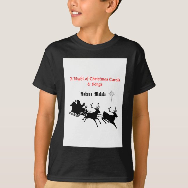 Singen am Weihnachtsfest - Carols & Festive Joy T-Shirt (Vorderseite)