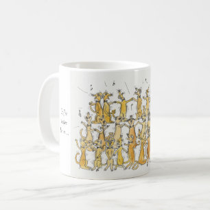 Singen der Meerkat-Tasse Kaffeetasse