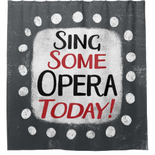 Singen eines Opernvorhangs Duschvorhang