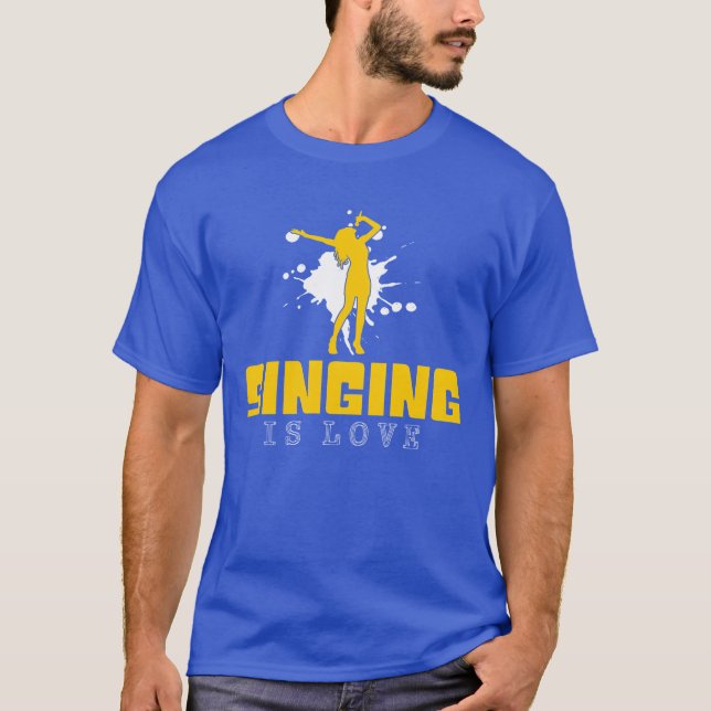 Singen ist Liebe Junge T-Shirt (Vorderseite)
