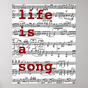 Singen / Leben ist ein Lied Poster