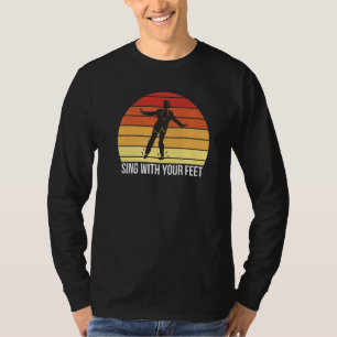 Singen mit Ihrer Fülle Vintag Retro Stich Tanz T-Shirt