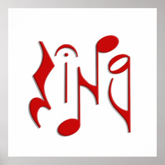 singen poster