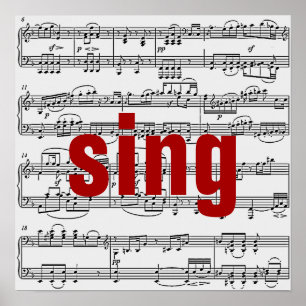 singen poster