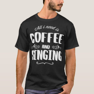 Singen & schwarze Katze klettert T-Shirt