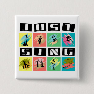 Singen Sie einfach Knopf Button