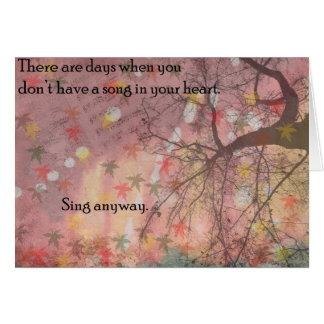 Singen Sie irgendwie