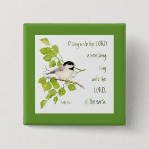 Singen Sie Lord, der Schrift u. dem Vogel ein Button