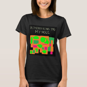 Singen Sie mir ein Flusslogomuster pfirsichfarben  T-Shirt