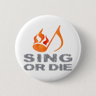 Singen Sie oder die Button