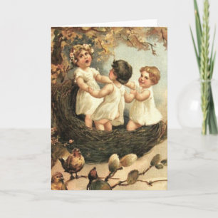 Singen Sie vom Frühling! Feiertagskarte