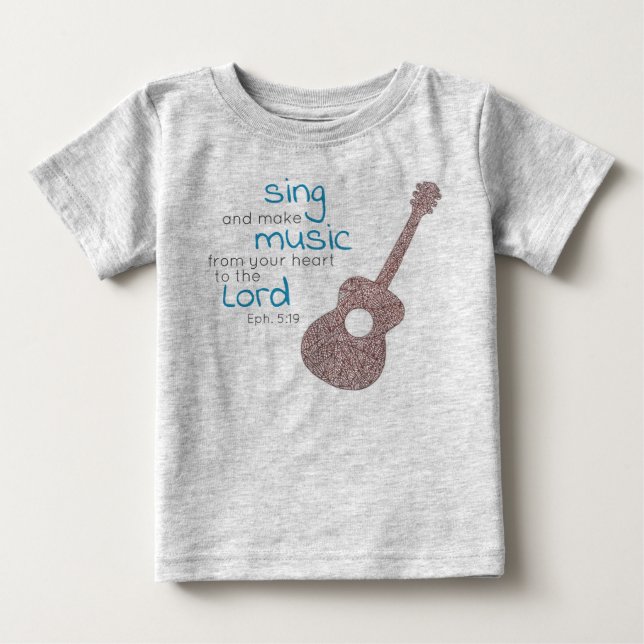 "Singen und Musik machen.." Gitarre  Baby T-shirt (Vorderseite)