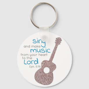"Singen und Musik machen.." Gitarre-Schlüsselanh Schlüsselanhänger