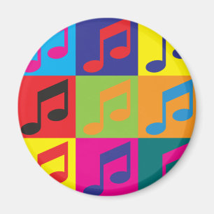 Singen von Pop Art Magnet