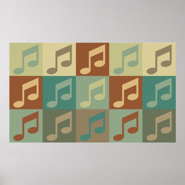 Singen von Pop Art Poster (Vorne)