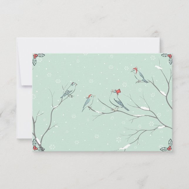 Singen Weihnachten Song Karte (Vorderseite)