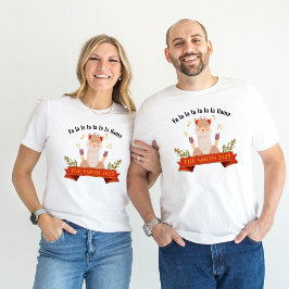 Singen Weihnachts Llama Familie Matching Men's Tri-Blend Shirt