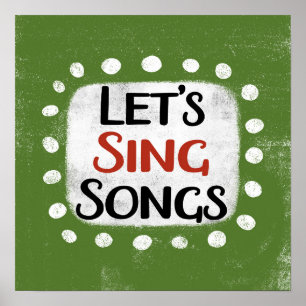 Singen wir Songs Poster Wall Art