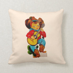Singencowboy-Kind Kissen