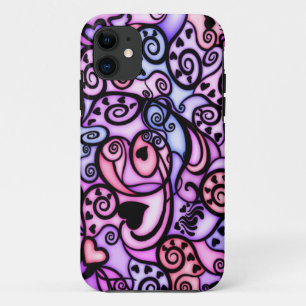 Singende Herz-Schläge, Buntglasart Case-Mate iPhone Hülle