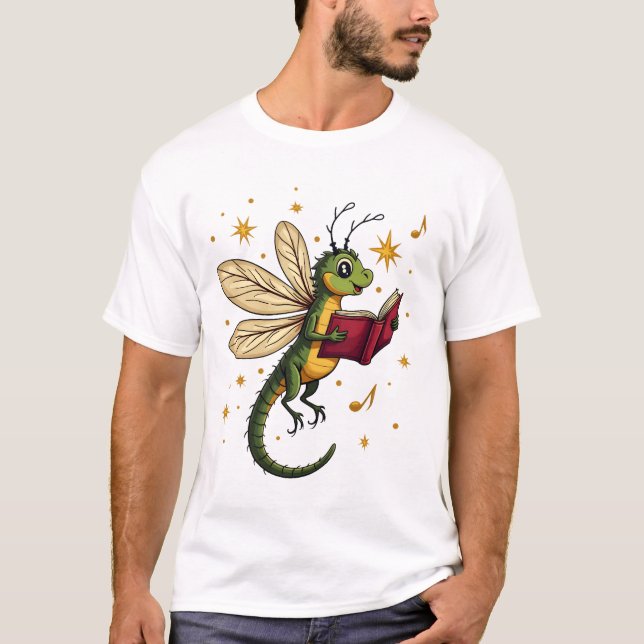 Singende Libelle T-Shirt (Vorderseite)