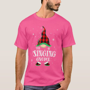 Singender Gnom Buffalo Kariert passende Familien W T-Shirt