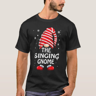 Singender Gnom Buffalo Kariert Weihnachten Passend T-Shirt
