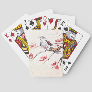 Singender Vogel Hintergrund Spielkarten
