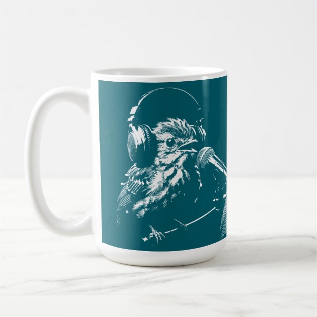 Singender Vogel Kaffeetasse (Links)