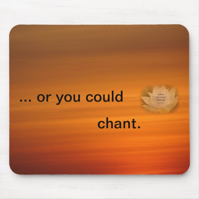 SingenErinnerungs-Mäusematte - SGI-Buddhist Mousepad (Vorne)
