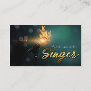 Singer Business card Visitenkarte