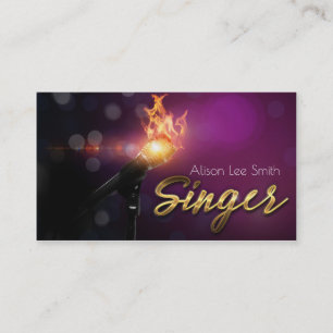 Singer Business card Visitenkarte