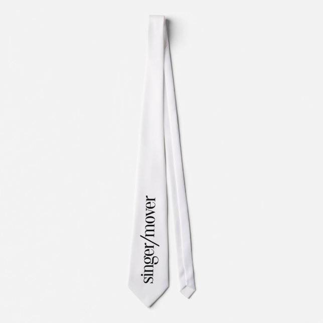 Singer Mover Performer Neck Tie Krawatte (Vorderseite)
