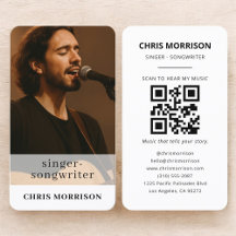 Singer Songwriter QR Code Photo