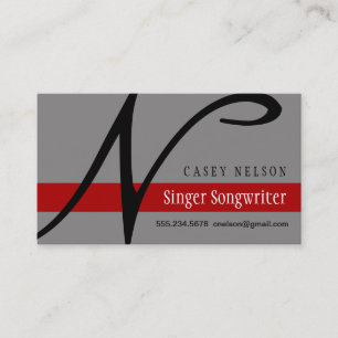 Singer Songwriter Visitenkarte