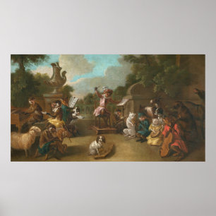Singerie. Das Konzert - Christophe Huet Fine Art Poster