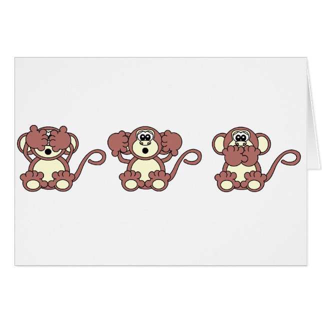 singes sages (Devant horizontal)