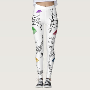 Singin' im Regen ~ Regenschirme ~ musikalische Leggings