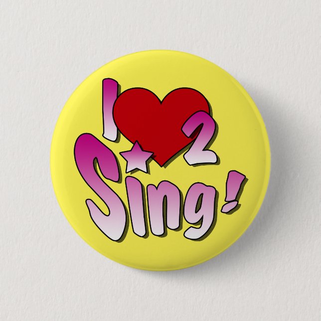 Singing Abzeichen Button (Vorderseite)