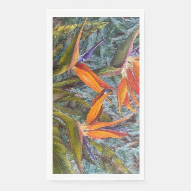 "Singing Bird of Paradise" Handtücher Serviette (Vorderseite)