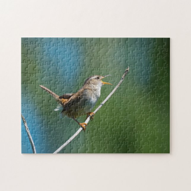 Singing Marsh Wren Puzzle (Horizontal)