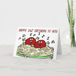 "SINGING MEATBALL" FÜR "YOUR" *21.* GEBURTSTAG KARTE