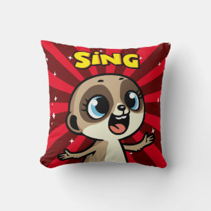 Singing Meerkat Kissen