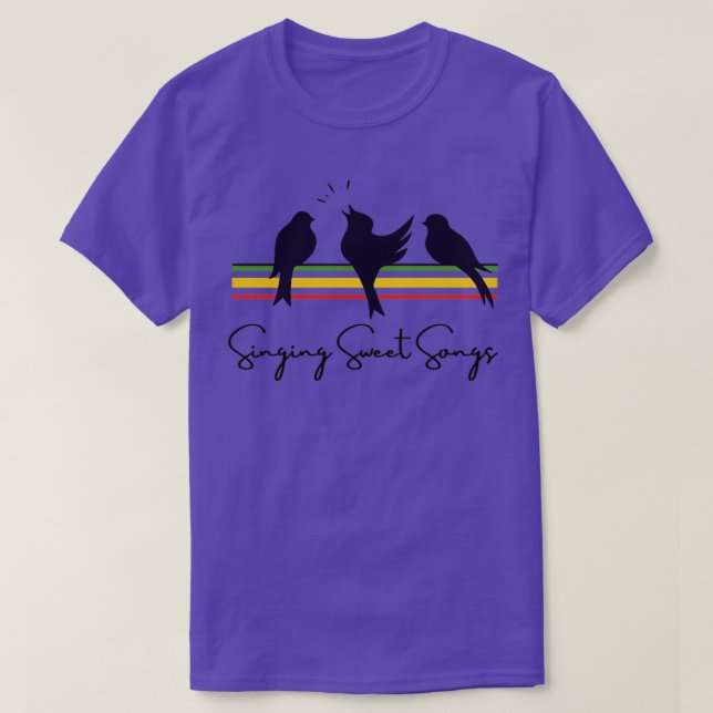 Singing Sweet Songs Three Little birds T-Shirt (Design vorne)