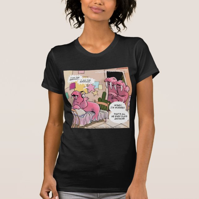 Singing Walrus Worried T-Shirt (Vorderseite)