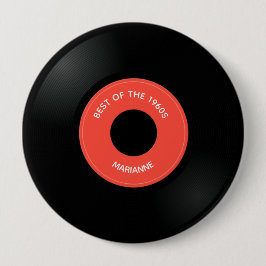 Single "45" für Vinyl Record Button