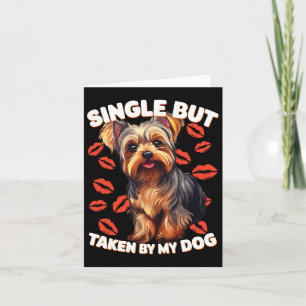 Single, aber von meinem Hund genommen Karte